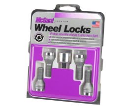 McGard Wheel Lock Bolt Set - 4pk. (Cone Seat) M14X1.5 / 19mm Hex / 31.0mm Shank Length - Chrome for BMW X5 E