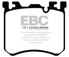 EBC 10-13 BMW X5M 4.4 Twin Turbo Redstuff Front Brake Pads for BMW X5 E7
