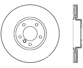 StopTech StopTech 11-12 BMW X5 / 09-12 BMW X6 Slotted & Drilled Right Front Rotor for BMW X5 E7