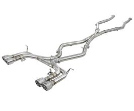 aFe Power MACH Force-Xp 3.5in. 304 SS C/B Exhaust w/o Muffler 15-18 BMW X5 M V8-4.4L (tt) - Polished Tip for BMW X5 M F