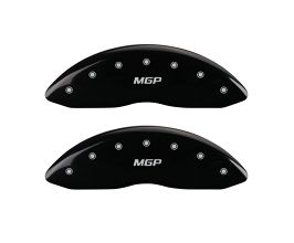 MGP Caliper Covers 4 Caliper Covers Engraved Front & Rear Black finish silver ch for BMW X6 E