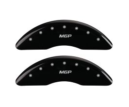 MGP Caliper Covers 4 Caliper Covers Engraved Front & Rear Black finish silver ch for BMW X6 E