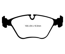 EBC 10-14 BMW X5 4.4 Twin Turbo (50) Greenstuff Front Brake Pads for BMW X6 M F9