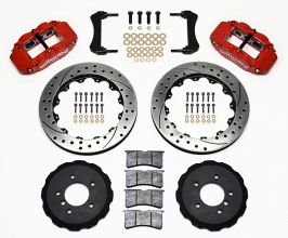 Wilwood Narrow Superlite 6R Front Hat Kit 13.06in Drilled Red E36 BMW M3 for BMW Z-Series E