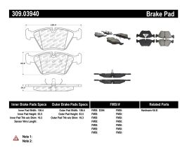 StopTech StopTech 95-99 BMW M3 / 01-07 M3 E46 / 89-93 M5 / 98-02 Z3 M series / 93-95 530 Front Brake Pads for BMW Z-Series E