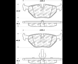 StopTech StopTech Street Select Brake Pads w/Hardware - Rear for BMW Z-Series E