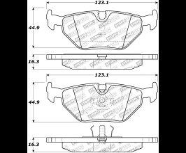 StopTech StopTech Street Touring 87-99 BMW M3 / 89-93 M5 Rear Street Street Touring Brake Pads for BMW Z-Series E