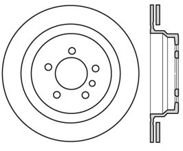 StopTech StopTech 98-02 BMW Z3 Drilled Left Rear Rotor for BMW Z-Series E