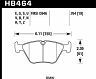 HAWK HP+ Street Brake Pads for Bmw Z4 M Roadster/M Coupe/Roadster 3.0si/Coupe 3.0si