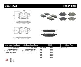 StopTech StopTech Performance Brake Pads for BMW Z-Series E89