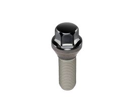 McGard Hex Lug Bolt (Cone Seat) M14X1.25 / 17mm Hex / 27.5mm Shank Length (Box of 50) - Black for BMW Z-Series G