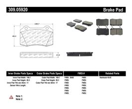 StopTech StopTech Performance Brake Pads for Ferrari 360