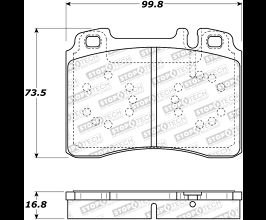 StopTech StopTech Street Brake Pads - Front for Ferrari 512