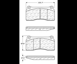 StopTech StopTech Street Touring 88-92 Ferrari F40 / 94-97 F50 Front & Rear Brake Pads for Ferrari F40