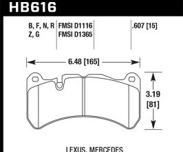 HAWK 08-09 Lexus IS-F HPS Street Front Brake Pads for Ferrari F430