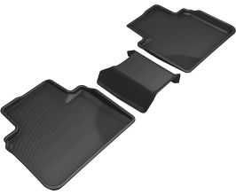 3D Mats 2018-2020 Honda Accord Kagu 2nd Row Floormats - Black for Honda Accord 10