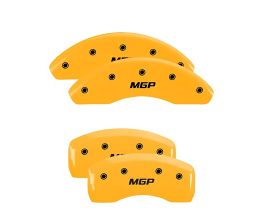 MGP Caliper Covers 4 Caliper Covers Engraved Front & Rear Yellow Finish Black Characters for Honda Accord 10