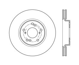 StopTech StopTech Cyro Drilled Sport Brake Rotor Front Right 13+ Honda Accord for Honda Accord 10