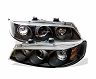 Spyder Honda Accord 94-97 1PC Projector Headlights LED Halo Amber Reflctr Blk PRO-YD-HA94-AM-BK for Honda Accord