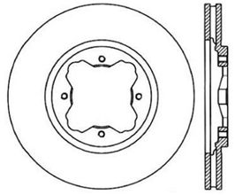 StopTech StopTech 1997 Acura CL / 91-97 Honda Accord Slotted & Drilled Right Front Cryo Brake Rotor for Honda Accord 5