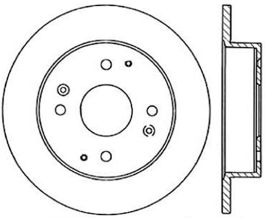 StopTech StopTech Cyro Slotted Sport Brake Rotor - Rear Right for Honda Accord 5