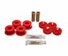 Energy Suspension 90-97 Honda Accord/Odyssey / 92-01 Prelude Red Front Shock Upper and Lower Bushing for Honda Accord