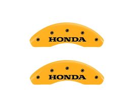 MGP Caliper Covers 2 Caliper Covers Engraved Front Honda Yellow Finish Black Characters 1999 Honda Accord for Honda Accord 6