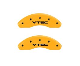 MGP Caliper Covers 2 Caliper Covers Engraved Front Vtech Yellow Finish Black Characters 1999 Honda Accord for Honda Accord 6