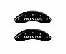 MGP Caliper Covers 4 Caliper Covers Engraved Front & Rear Honda Black finish silver ch for Honda Accord LX/EX