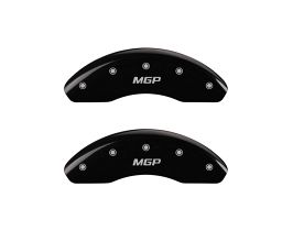 MGP Caliper Covers Front set 2 Caliper Covers Engraved Front Black finish silver ch for Honda Accord 6