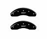 MGP Caliper Covers Front set 2 Caliper Covers Engraved Front Black finish silver ch for Honda Accord