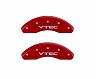 MGP Caliper Covers Front set 2 Caliper Covers Engraved Front Vtec Red finish silver ch