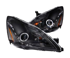Anzo 2003-2007 Honda Accord Projector Headlights w/ Halo Black (R8 Style) for Honda Accord 7