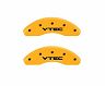 MGP Caliper Covers 4 Caliper Covers Engraved Front & Rear Vtech Yellow Finish Black Char 2004 Honda Accord for Honda Accord SE/LX/EX/Special Edition/DX