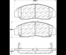 StopTech StopTech Street Touring 03-07 Honda Accord V6 A/T Front Brake Pads for Honda Accord 7