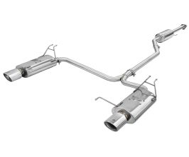 aFe Power Takeda Exhaust 2.25in to 2in Dia 304SS Cat-Back w/Polished Tips 08-12 Honda Accord Coupe V6 3.5L for Honda Accord 8