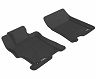 3D Mats 2008-2012 Honda Accord Kagu 1st Row Floormat - Black for Honda Accord EX/EX-L