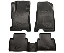 Husky Liners 08-12 Honda Accord (4DR) WeatherBeater Combo Black Floor Liners (One Piece for 2nd Row) for Honda Accord 8