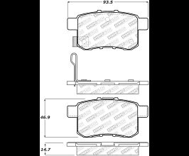 StopTech StopTech Street Select Brake Pads - Rear for Honda Accord 8