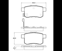 StopTech StopTech Performance Touring Brake Pads for Honda Accord 8