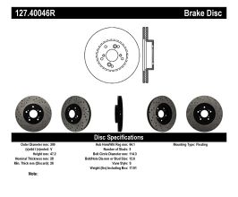 StopTech StopTech Nissan 370Z / 01-03 Acura CL / 06 EL / 04-09 TSX / 03-07 Honda Accord Coupe M/T / 05-08 Se for Honda Accord 8