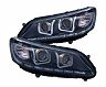 Anzo 2013-2015 Honda Accord Projector Headlights w/ U-Bar Black