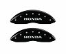 MGP Caliper Covers 4 Caliper Covers Engraved Front Honda Engraved Rear H Logo Black finish silver ch for Honda Accord Touring/Sport/Sport Special Edition