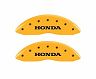 MGP Caliper Covers 4 Caliper Covers Engraved Front Honda Engraved Rear H Logo Yellow finish black ch for Honda Accord Touring/Sport/Sport Special Edition