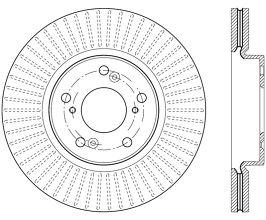 StopTech StopTech 09-10 Acura TSX/ 08-10 Honda Accord Coupe Right Front Slotted & Drilled Rotor for Honda Accord 9