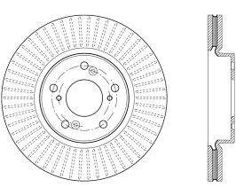 StopTech StopTech 09-10 Acura TSX/ 08-10 Honda Accord Coupe Left Front Slotted & Drilled Rotor for Honda Accord 9