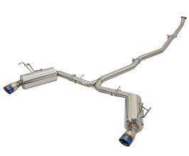 aFe Power POWER Takeda 16-17 Honda Civic I4-1.5L (t) 2.5-2.25in 304 SS CB Dual-Exit Exhaust Blue Tips for Honda Civic 10