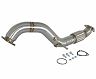 aFe Power Twisted Steel 3in Rear Down-Pipe/Mid Pipe 2017+ Honda Civic Type R I4 2.0L (t) for Honda Civic Type R