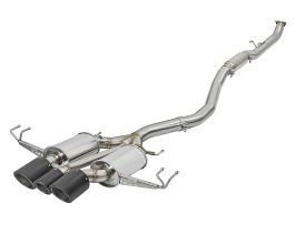 aFe Power POWER Takeda 2-1/2in to 2-1/4in 304SS Catback Dual-Exit Exhaust 17+ Honda Civic Type R w/CF Tips for Honda Civic 10