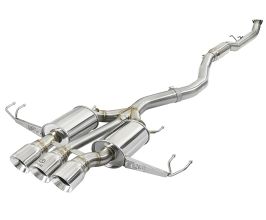aFe Power Takeda 3in 304 SS Cat-Back Exhaust w/ Tri-Polished Tips 17-18 Honda Civic Type R L4 2.0L (t) for Honda Civic 10